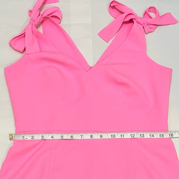 Amanda Uprichard “Allora” Mini Dress in Shocking Pink Size Large - Picture 7 of 11